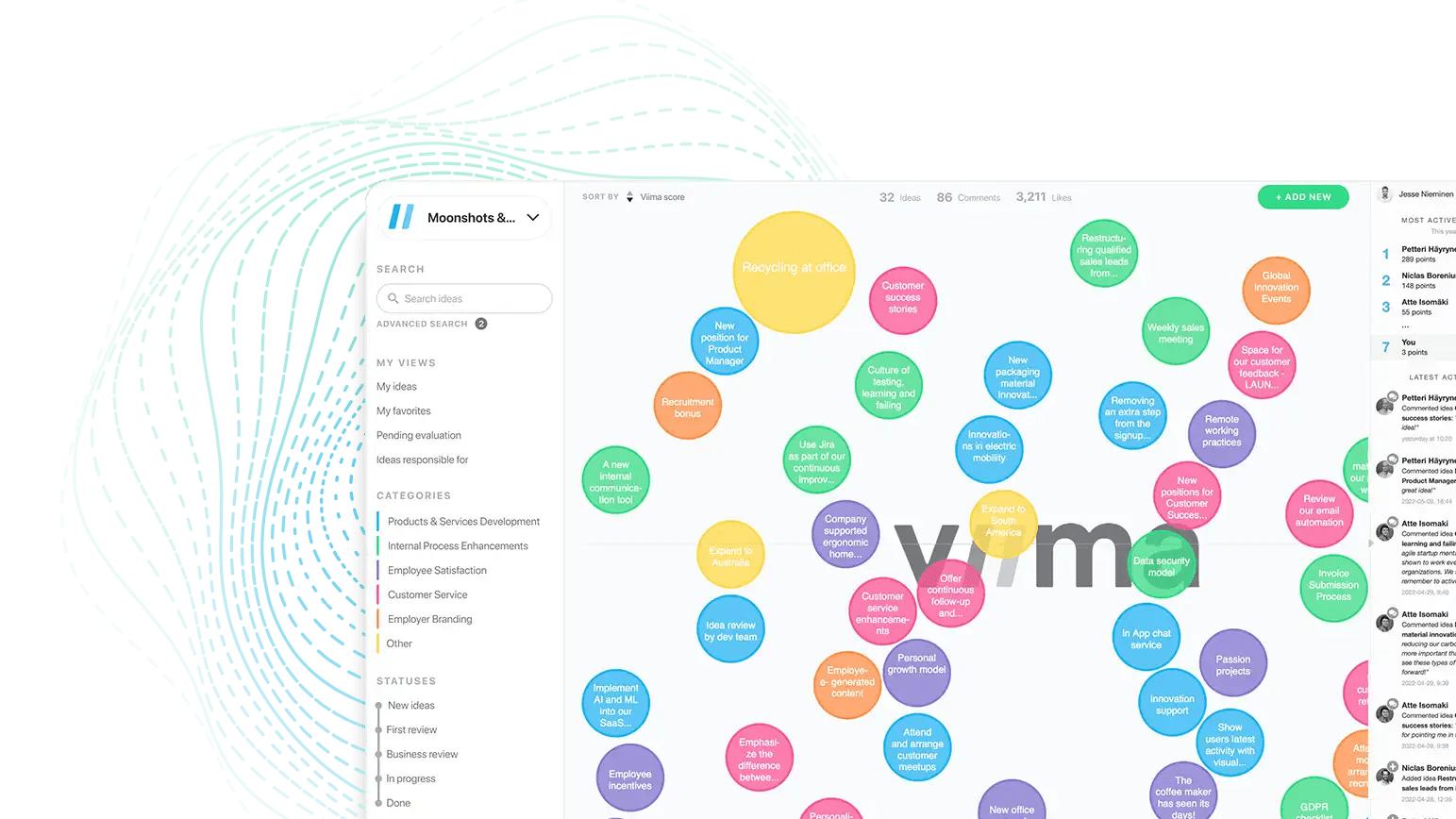 Viima Idea Management Software - Mountain Illustration Collection - Retina Quality